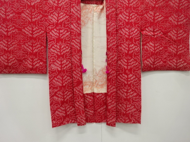  アンティーク　本絞り　更紗模様羽織